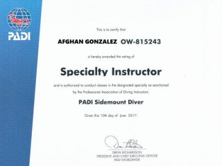 PADI Sidemount Instructor